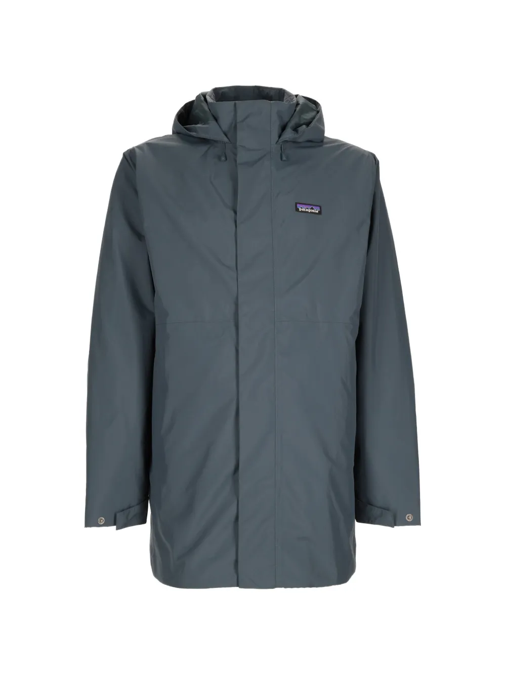 Patagonia Heyes hooded logo-patch coat - Blau
