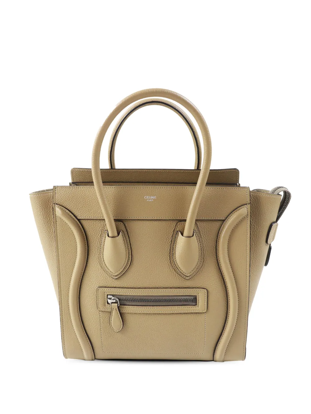 Celine Pre-Owned 2022 Micro Drummed Calfskin Luggage tote bag - Toni neutri