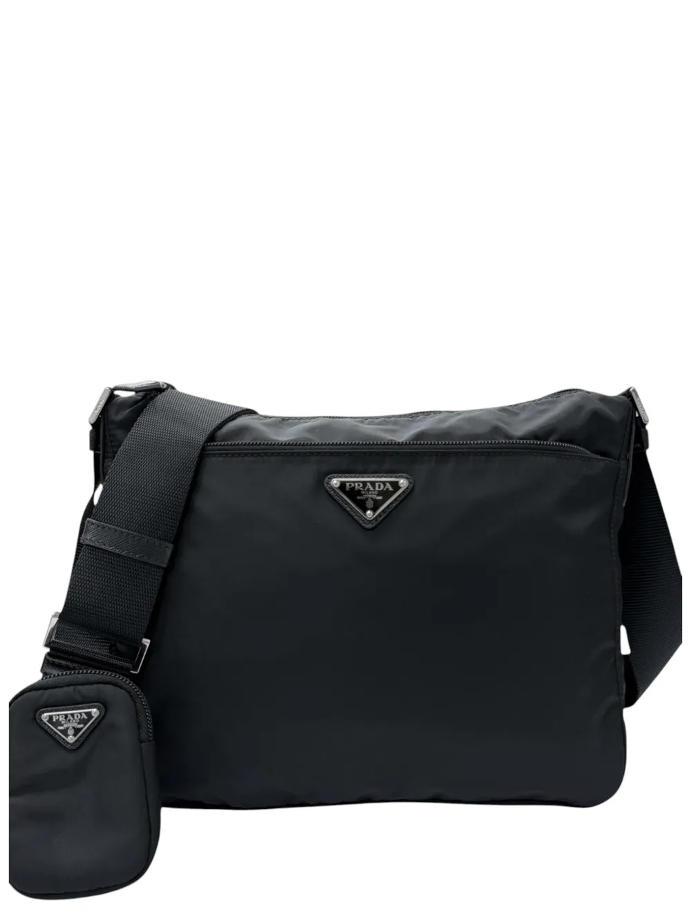 Prada Pre-Owned 2013-2026 Re Nylon Zip Top crossbody bag - Nero