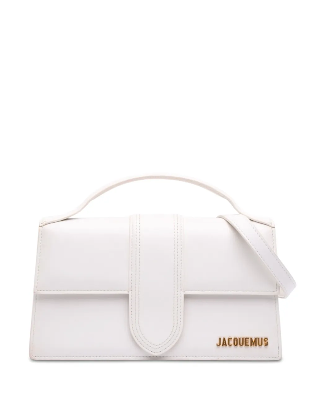 Jacquemus Pre-Owned sac à main Le Grand Bambino en cuir (2010-2026) - Blanc Jacquemus Pre-Owned sac à main Le Grand Bambino en cuir (2010-2026) - Blanc