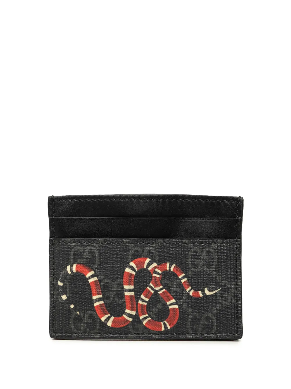 Gucci Pre-Owned Portacarte Kingsnake in tessuto GG Supreme 2016-2022 - Grigio