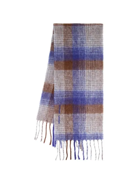 SAMSOE SAMSOE Alex checked fringed scarf