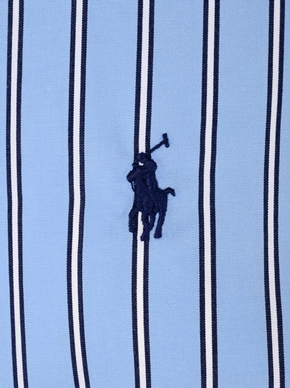 Polo Ralph Lauren Ruimvallende gestreepte katoenen blouse Blauw
