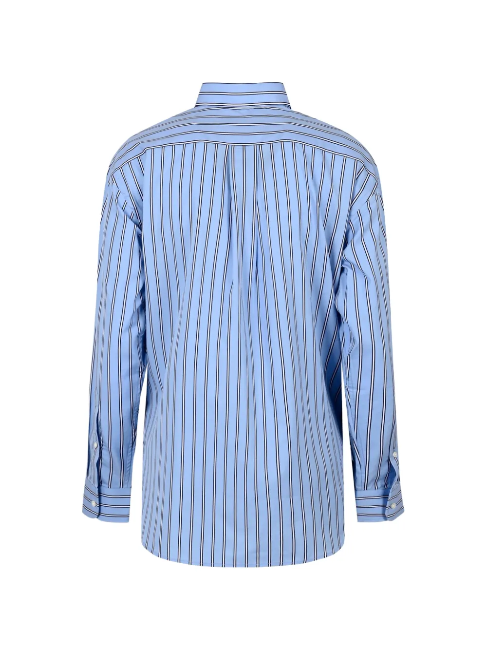 Polo Ralph Lauren Ruimvallende gestreepte katoenen blouse Blauw