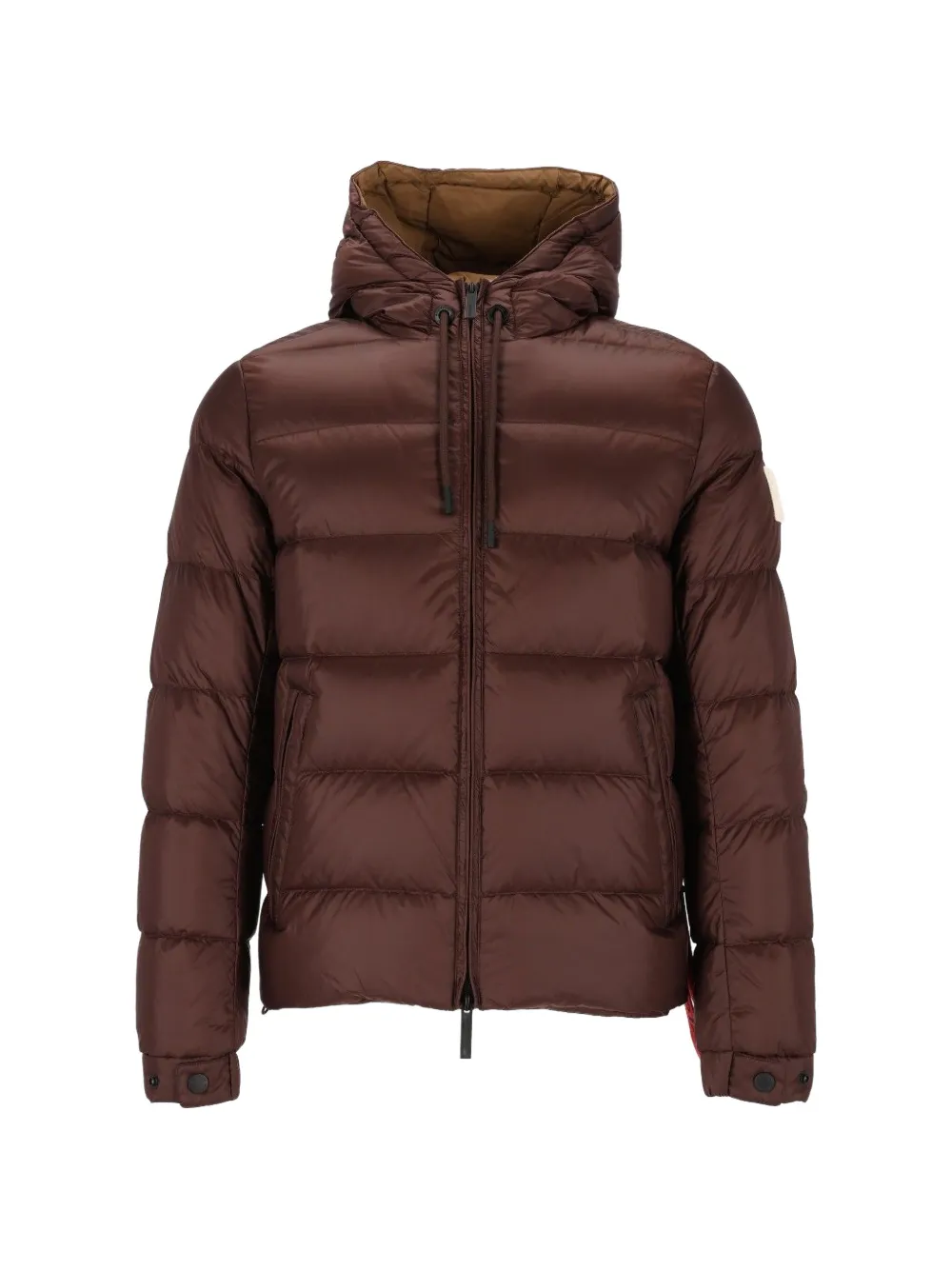 AFTER LABEL Verbier hooded padded coat - Marrone