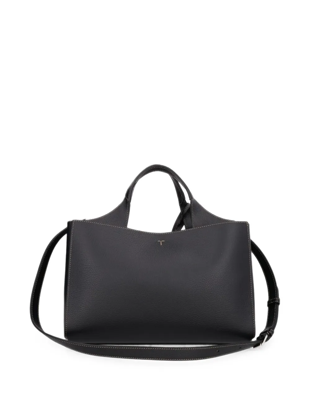 Tod's T Timeless shopper van bewerkt leer Zwart