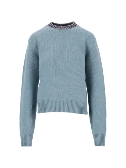 Versace crewneck wool & cashmere sweater