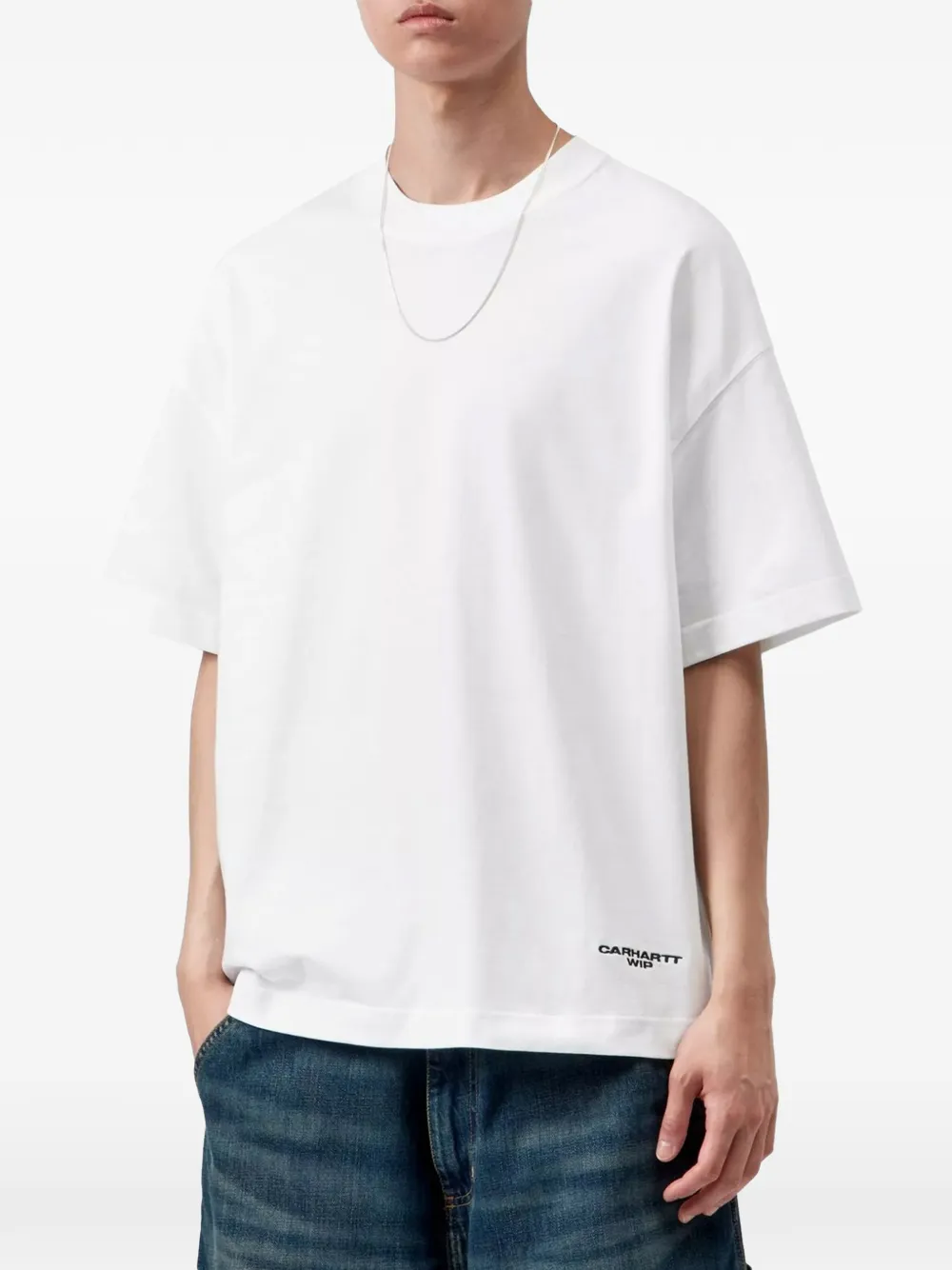 Carhartt WIP Magazine Script T-shirt Wit