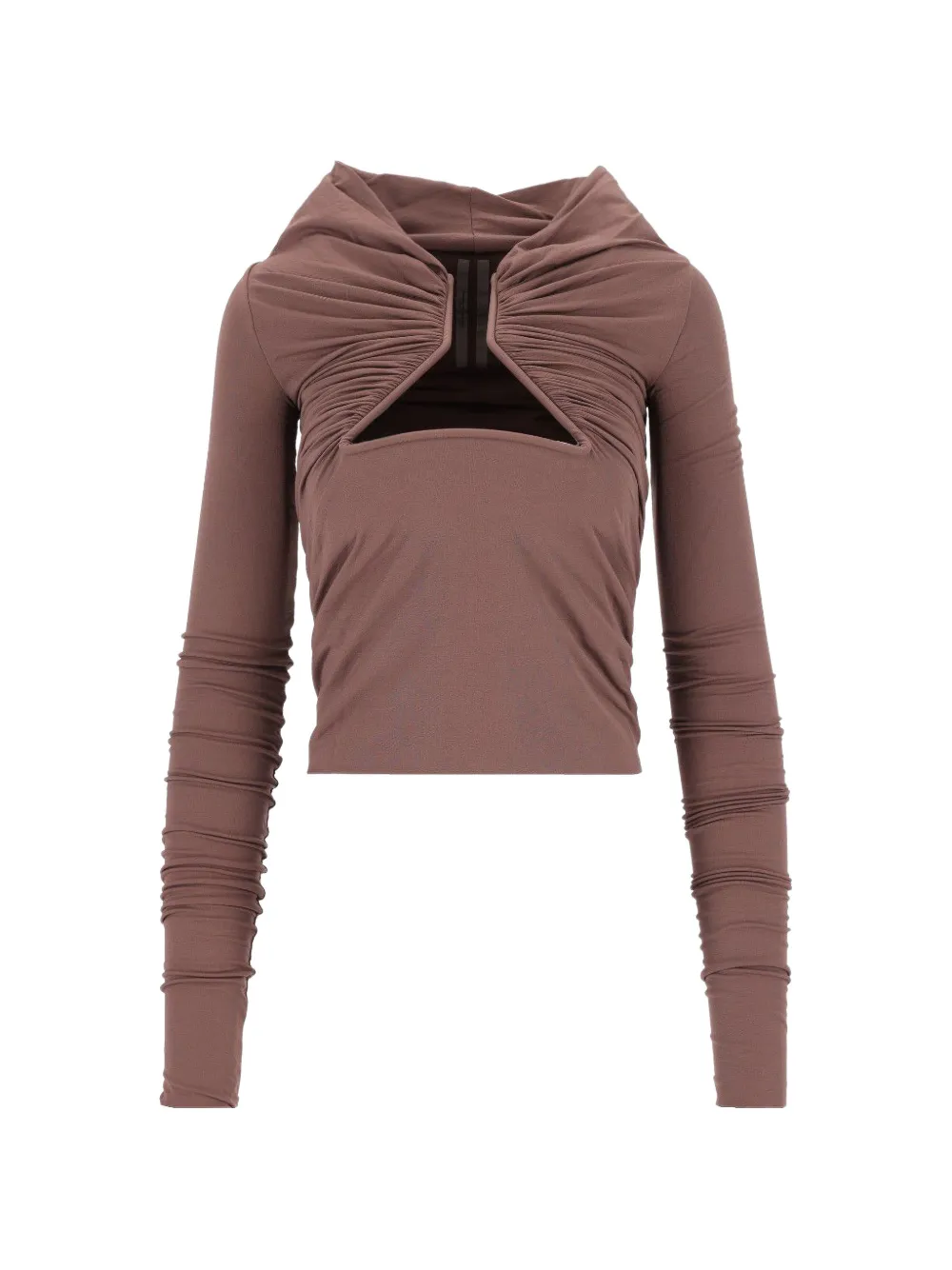 Rick Owens T-Shirt mit Krappenfassung - Braun