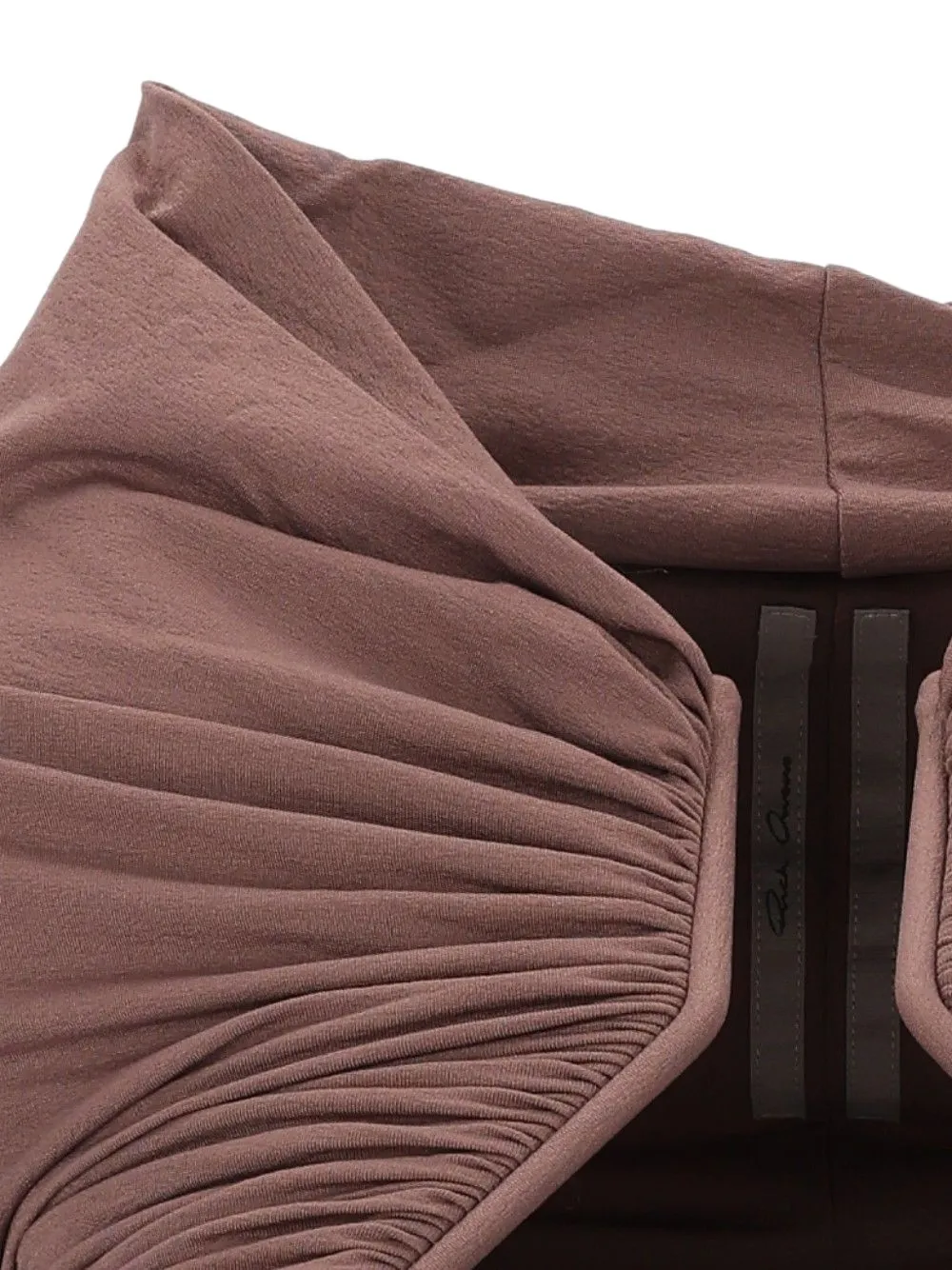 Rick Owens Prong T-shirt met ruches en lange mouwen Bruin