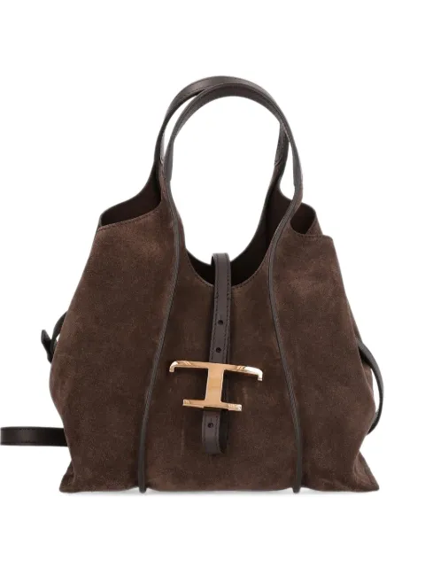 Tod's T Timeless shopping bag in suede mini