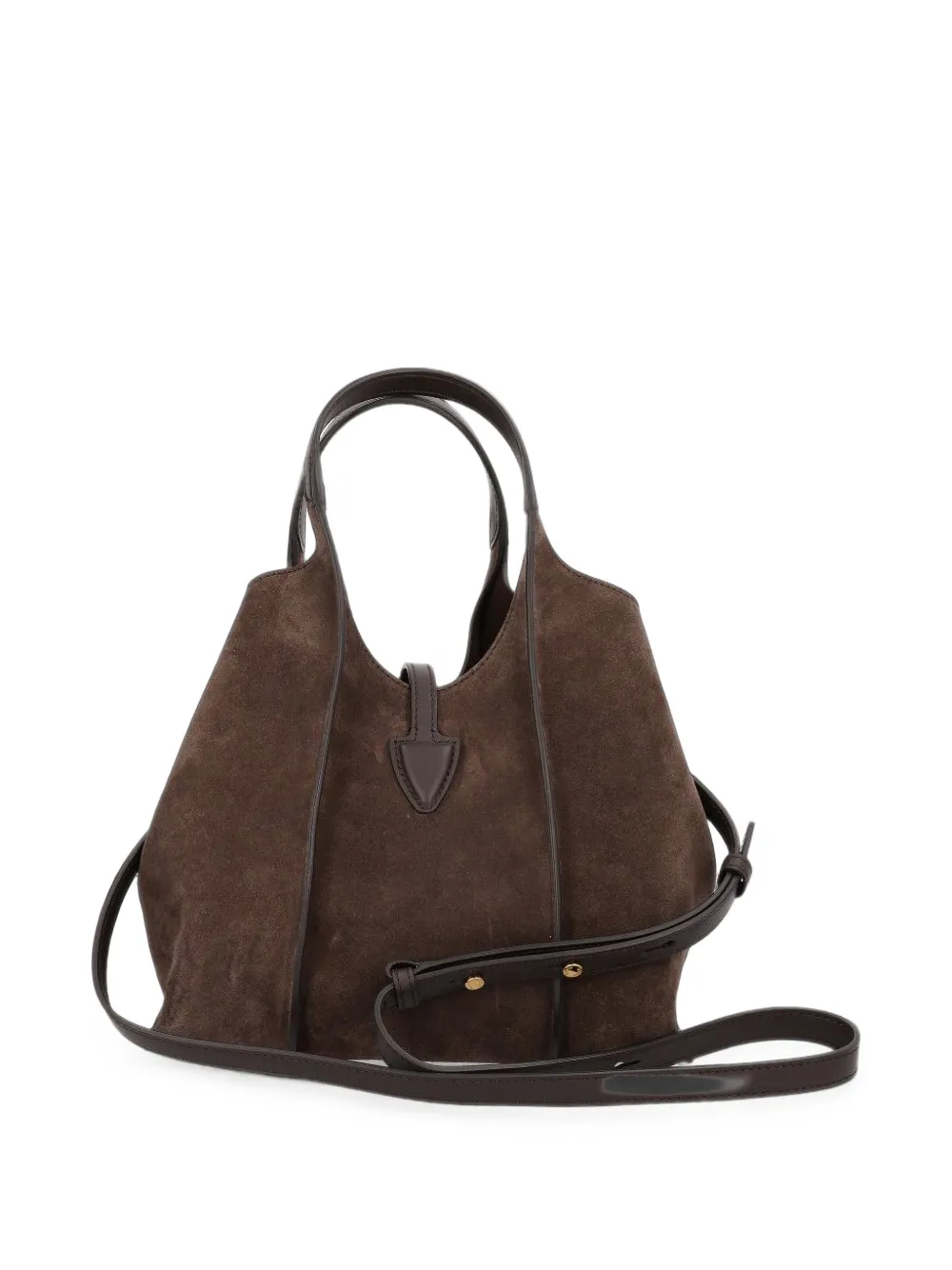 Tod's T Timeless suède mini-shopper Bruin