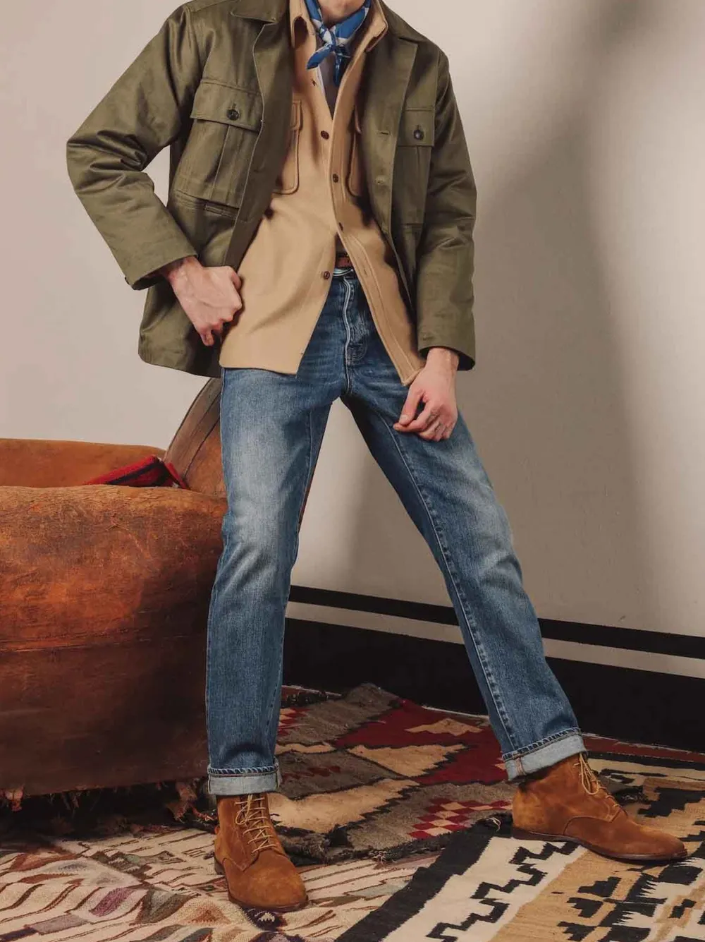 Fortela 965 John selvedge jeans Blauw