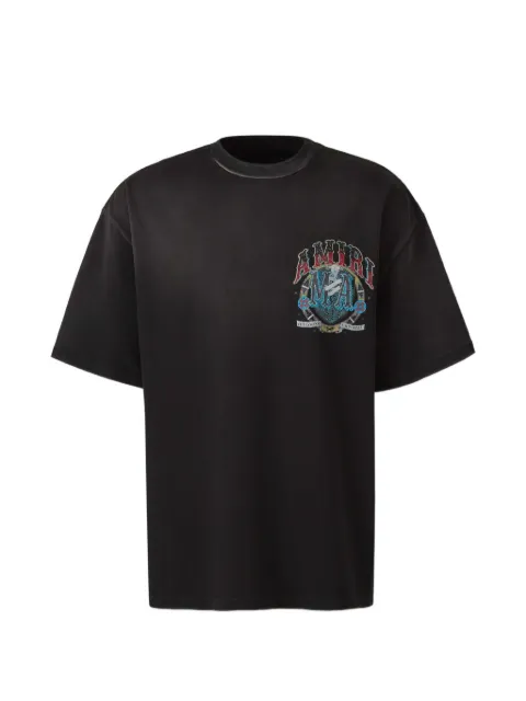 AMIRI crystal-embellished logo-print T-shirt