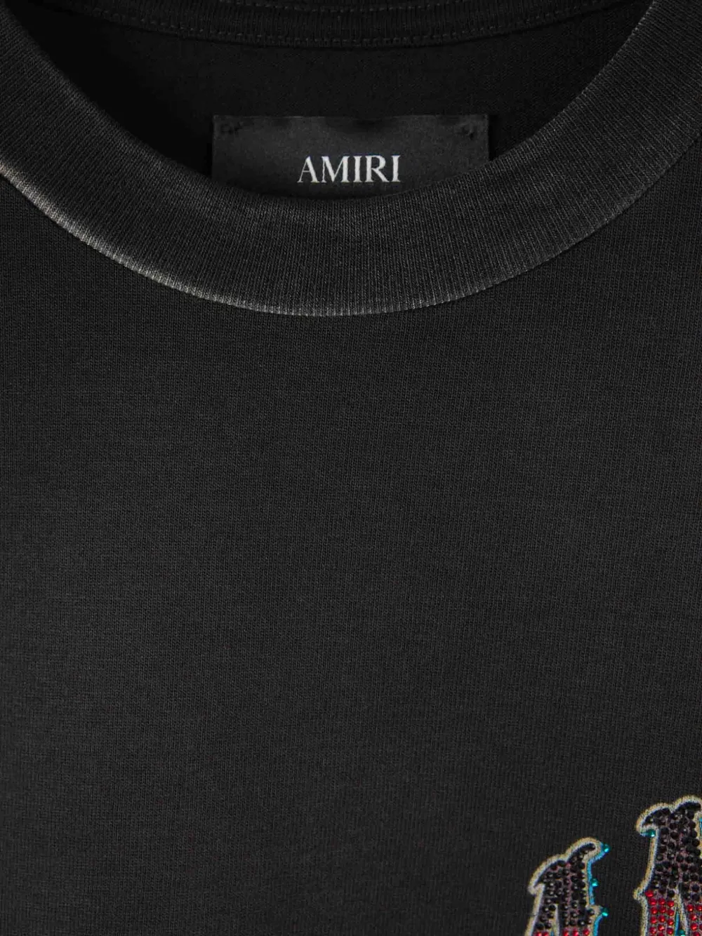 AMIRI T-shirt verfraaid met kristallen Zwart