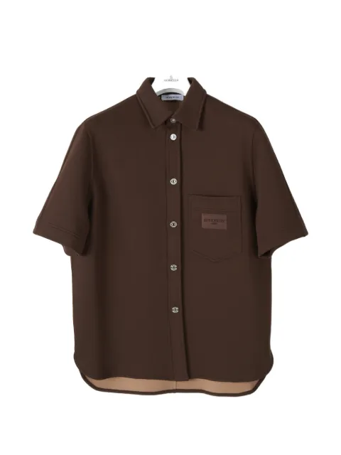 Givenchy logo-patch short-sleeve shirt