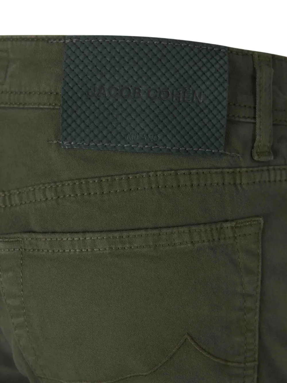 Jacob Cohën Slim-fit jeans met geborduurd logo Groen