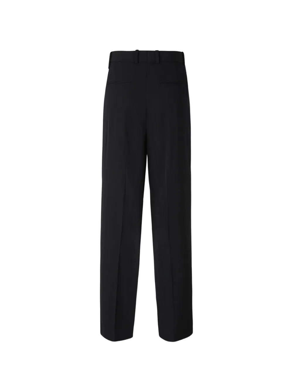 Jacquemus Pantalon met plooien en visgraatpatroon Blauw