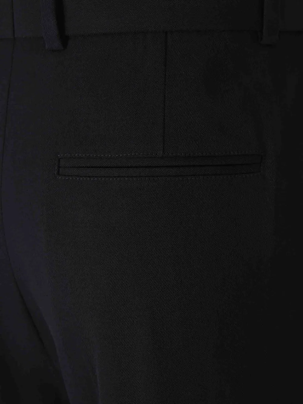 Jacquemus Pantalon met plooien en visgraatpatroon Blauw