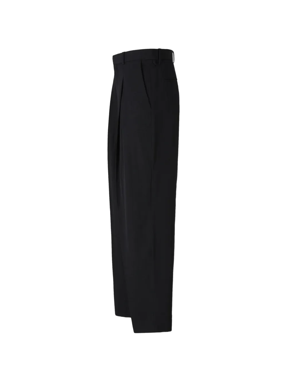 Jacquemus Pantalon met plooien en visgraatpatroon Blauw