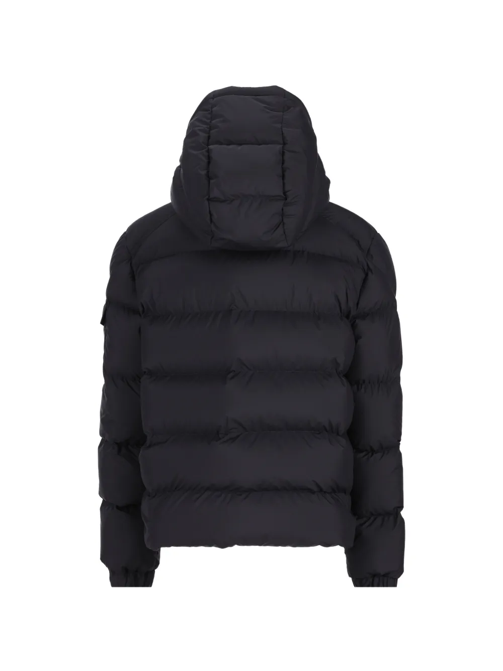 Moncler Enfant quilted hooded coat Zwart
