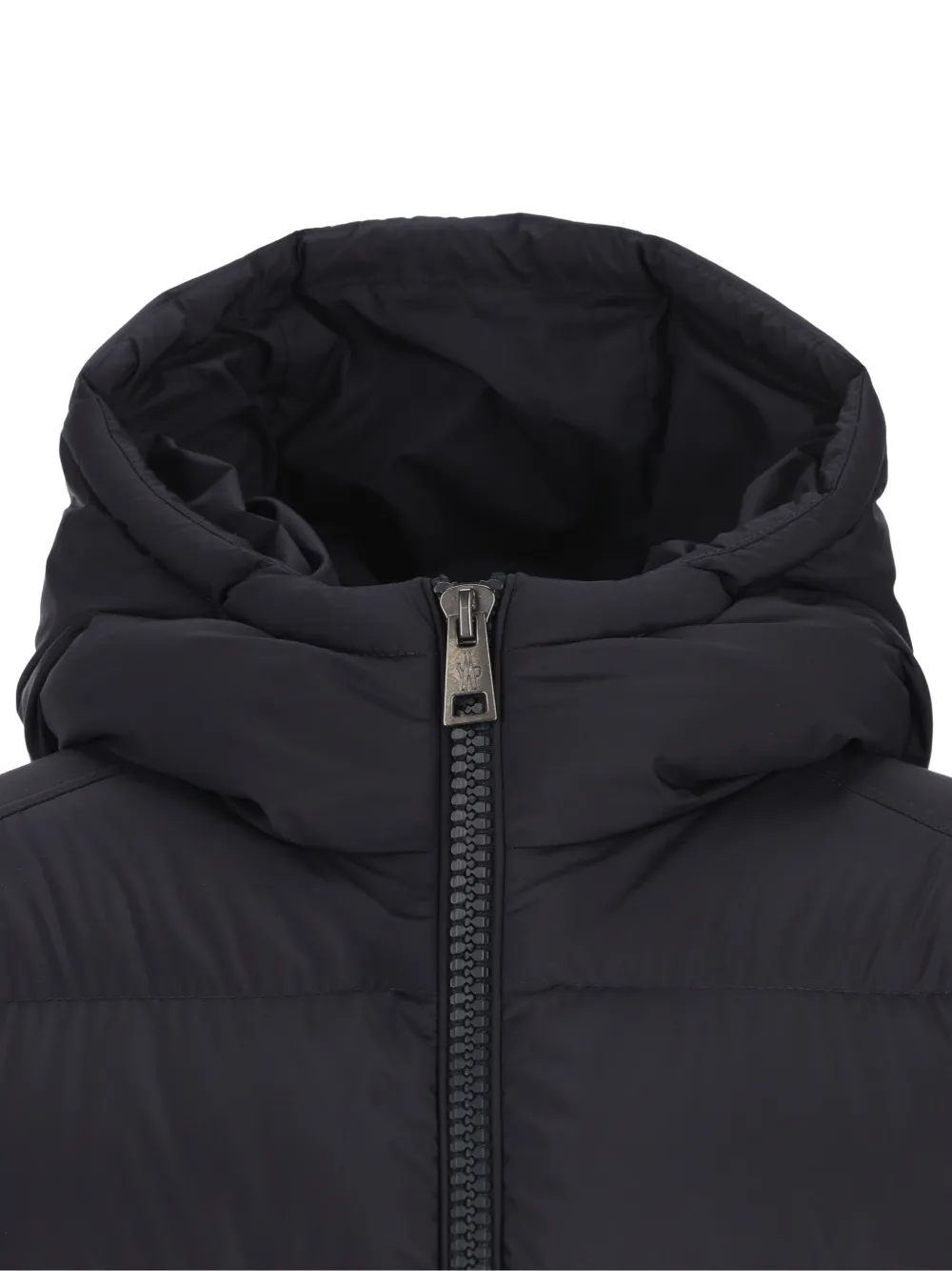 Moncler Enfant quilted hooded coat Zwart