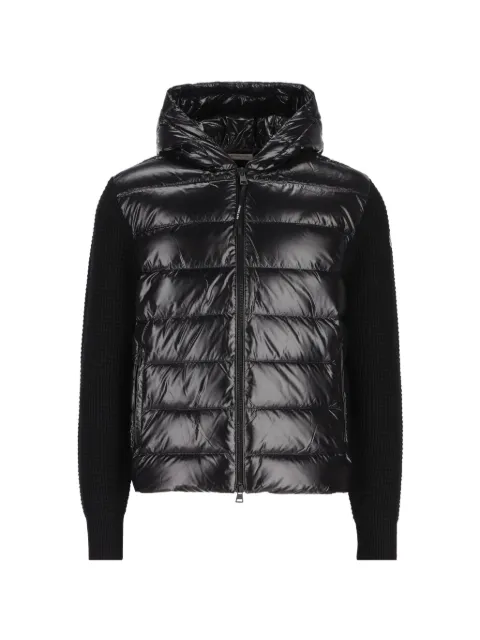Moncler padded panel knit jacket