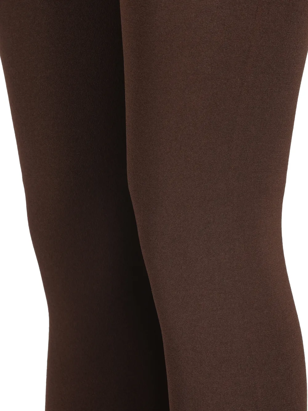 Balenciaga logo-embroidered ribbed-waistband leggings Bruin