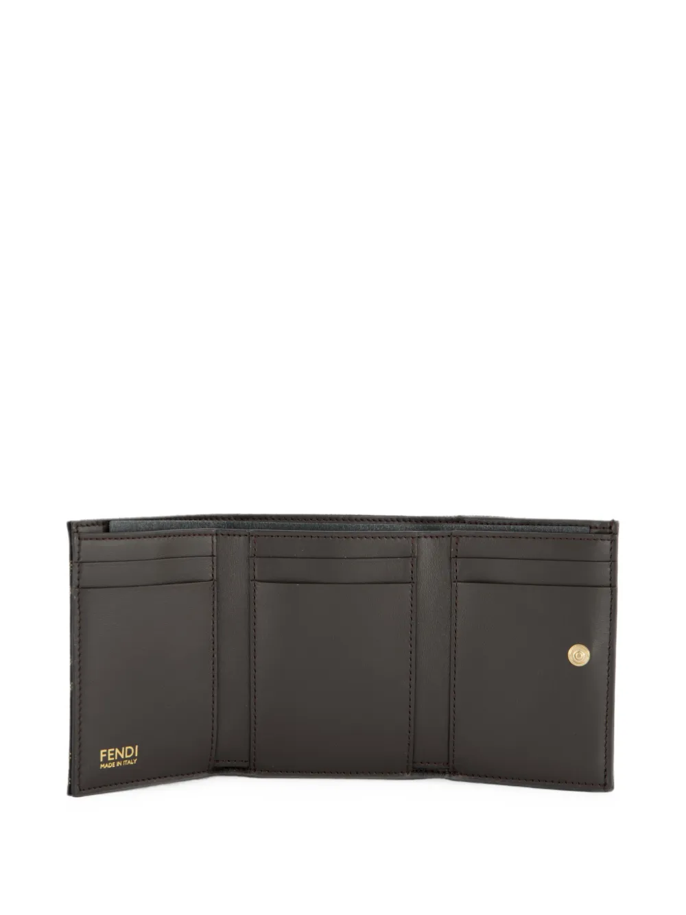 FENDI Mini Tube drievoudige portemonnee Bruin