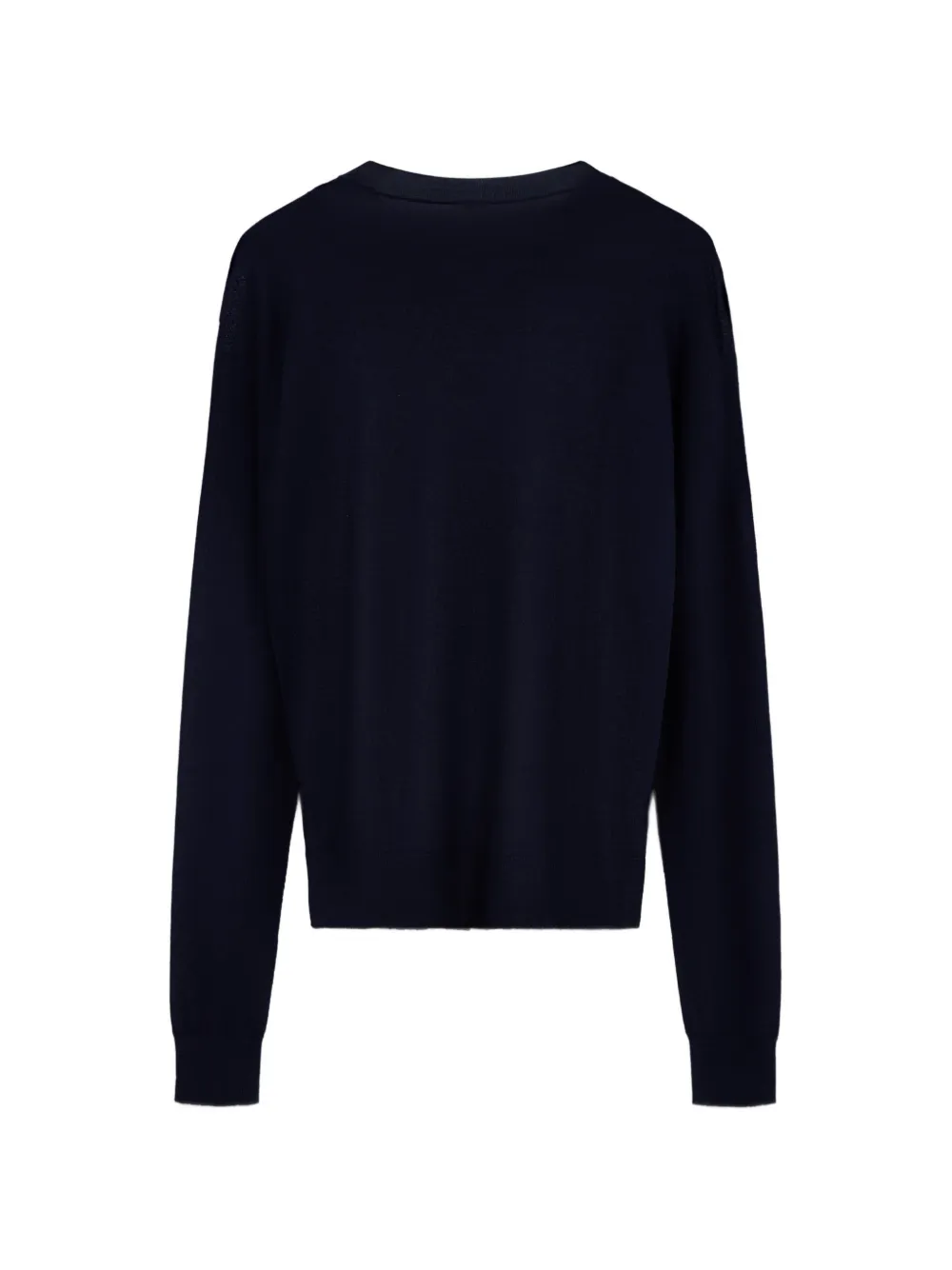 Jil Sander Trui van kasjmierblend met ronde hals Blauw