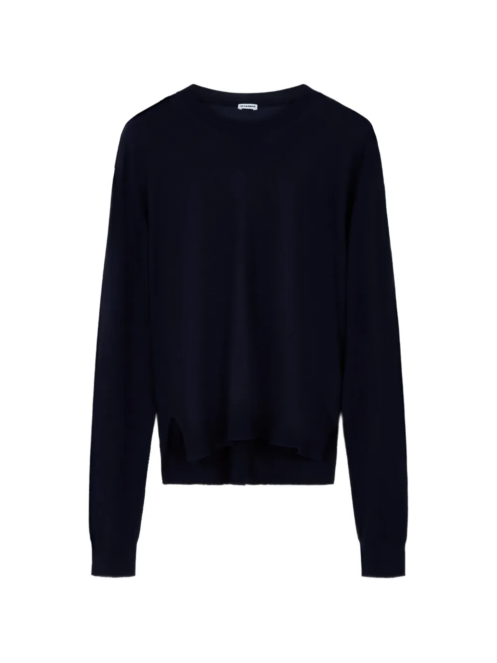 Jil Sander Cashmere Blend Crew-neck Sweater In Blue