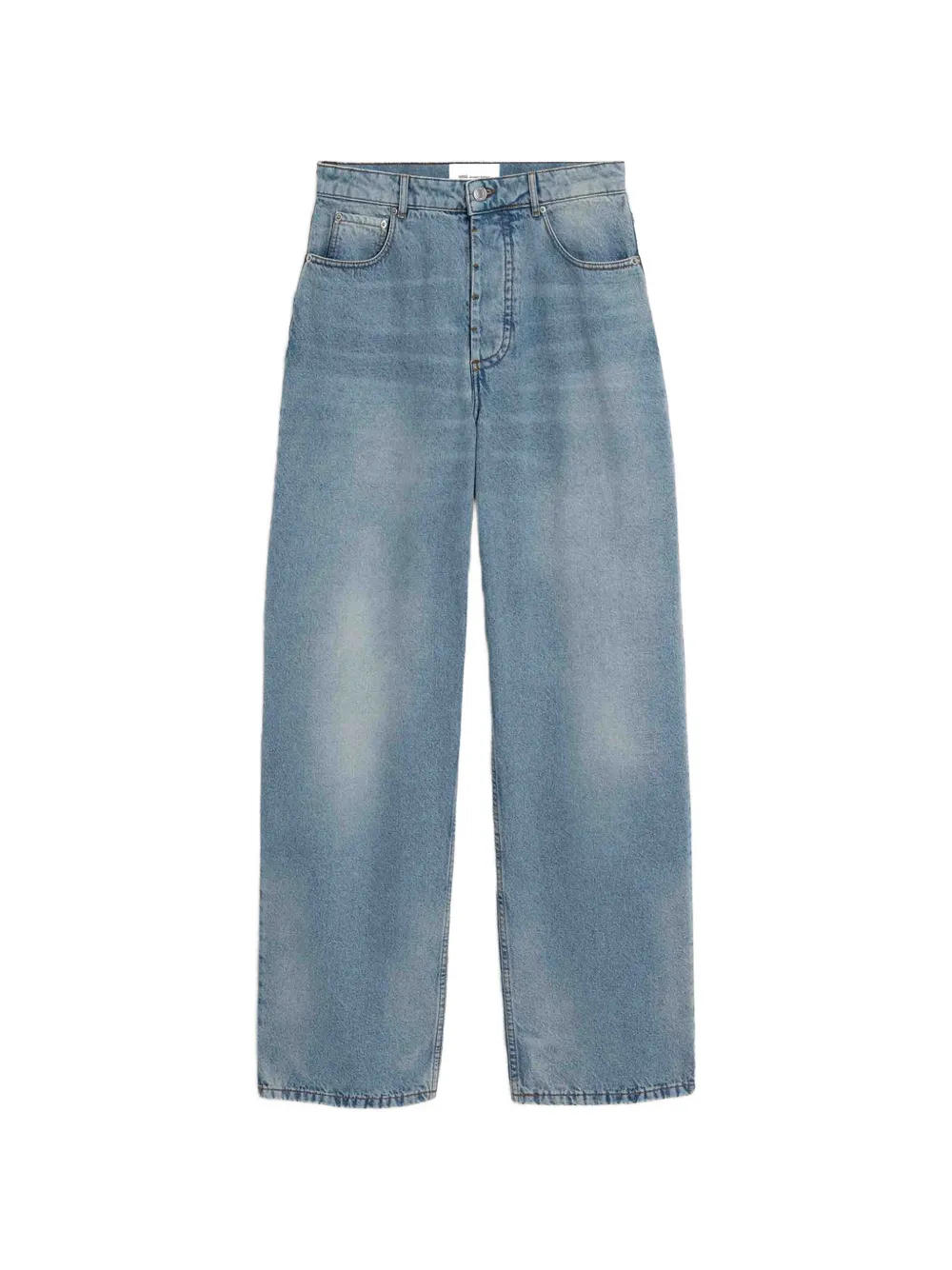 AMI Paris blue baggy-fit cotton jeans