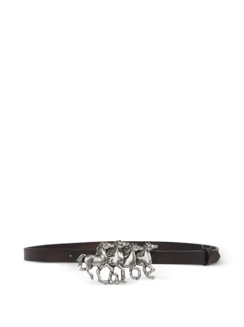 Chloé horse-buckle leather belt