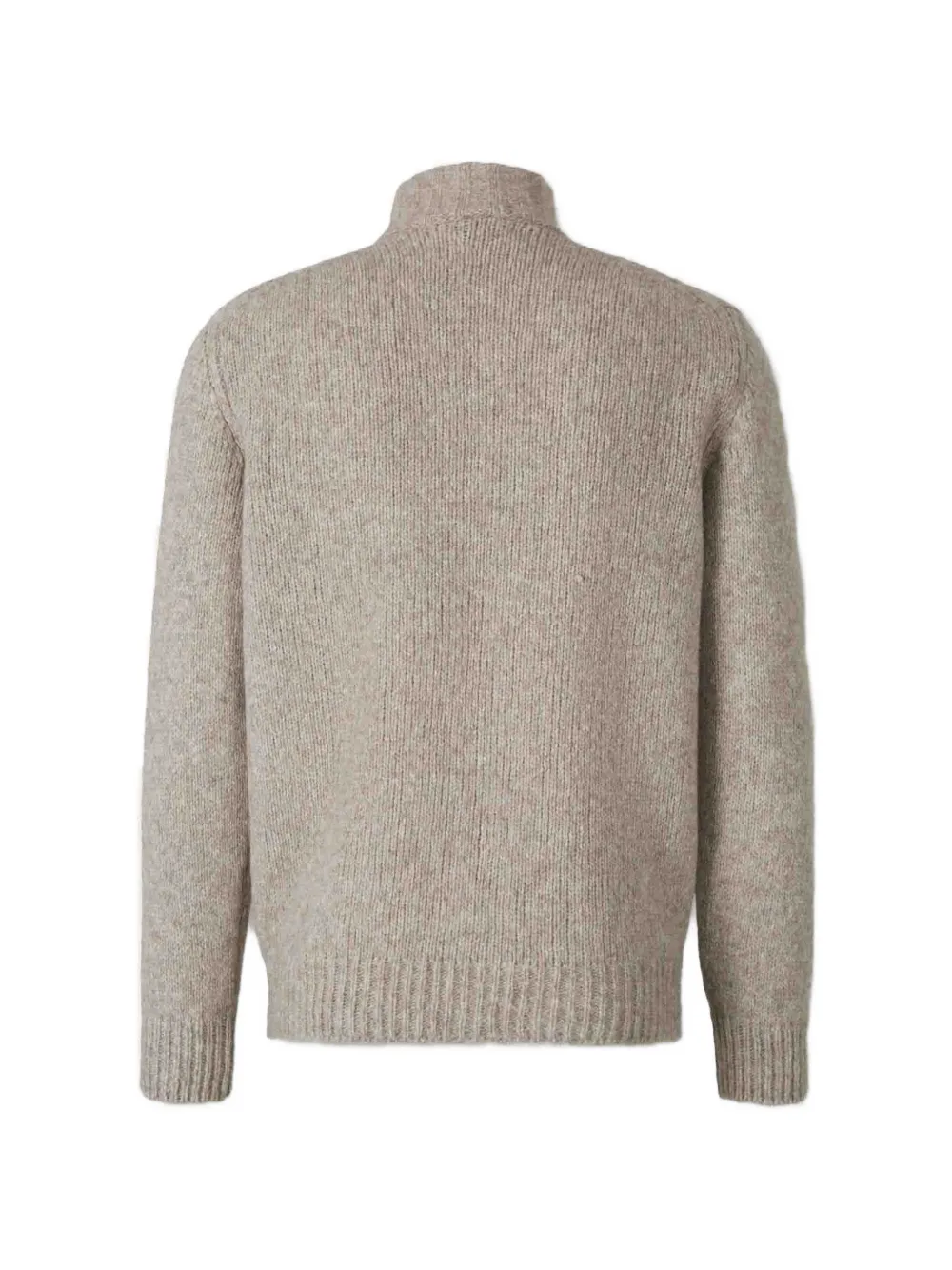 Fedeli Ribgebreide trui met rits Beige