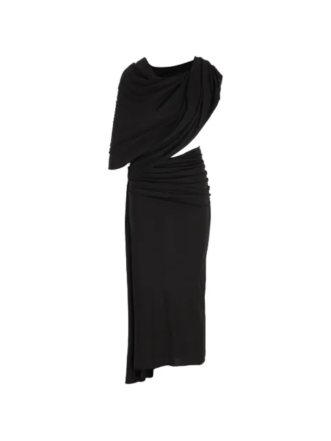 Balenciaga vestido drapeado con aberturas