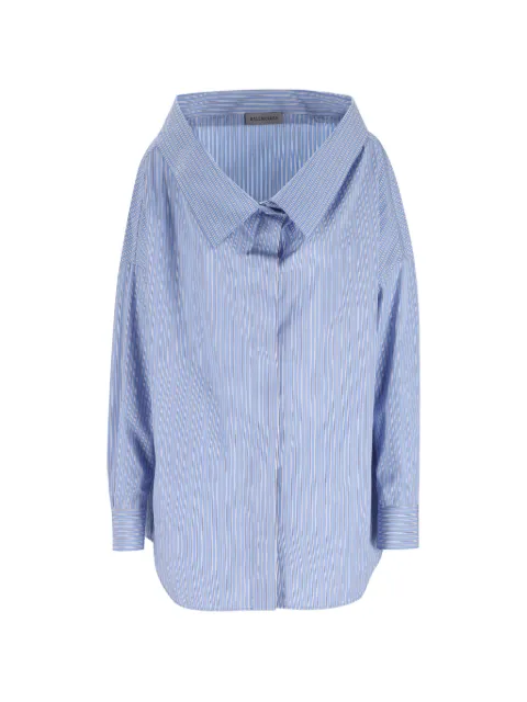 Balenciaga Camisa Swing com listra vertical