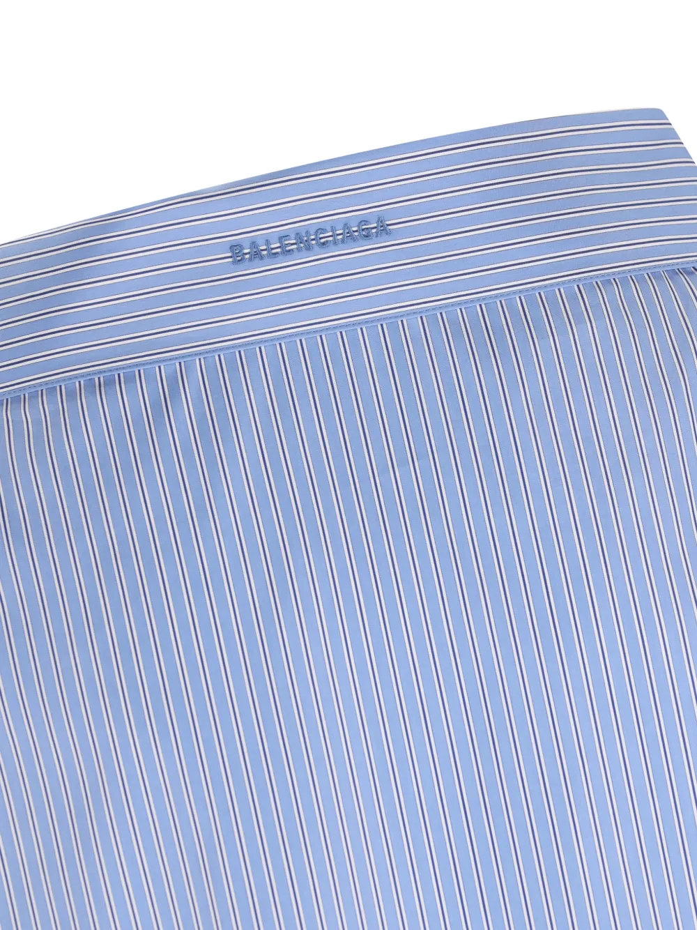 Balenciaga Swing vertical-stripe shirt Blauw