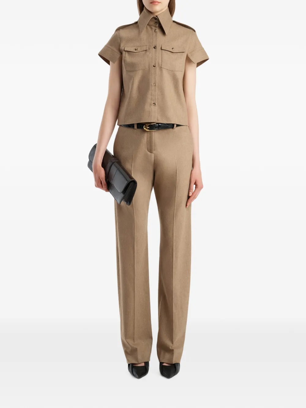 KHAITE Hunter broek Beige