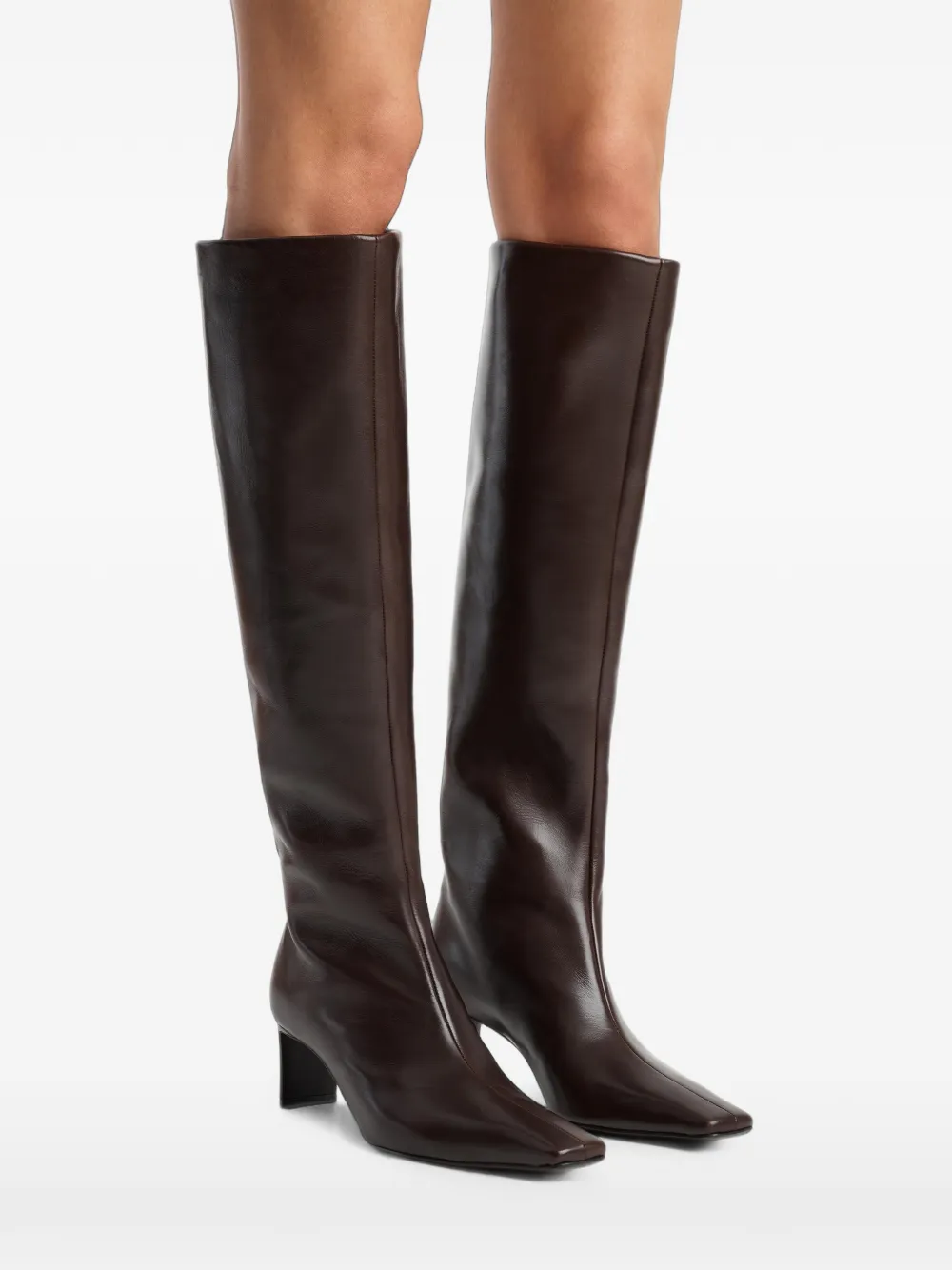 KHAITE Ona knee-high boots Bruin