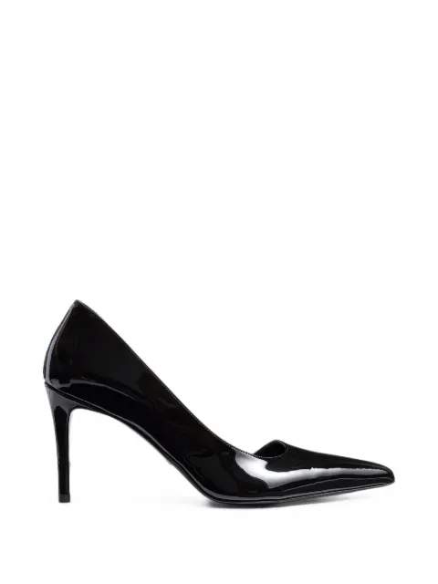 KHAITE Jett D'Orsay Pumps in Black Patent Leather