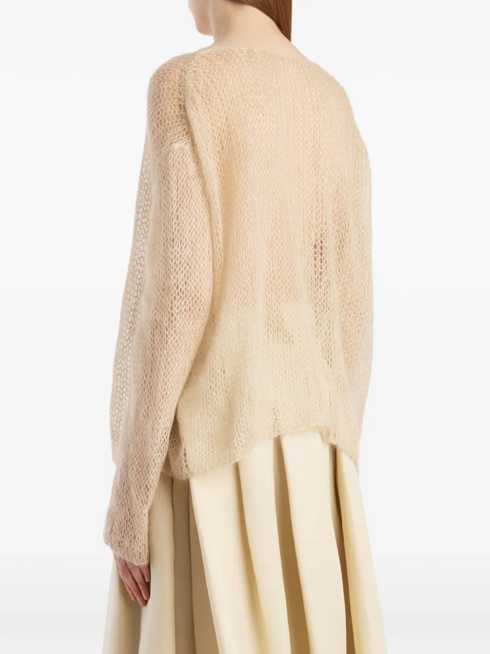 KHAITE Wendy trui Beige