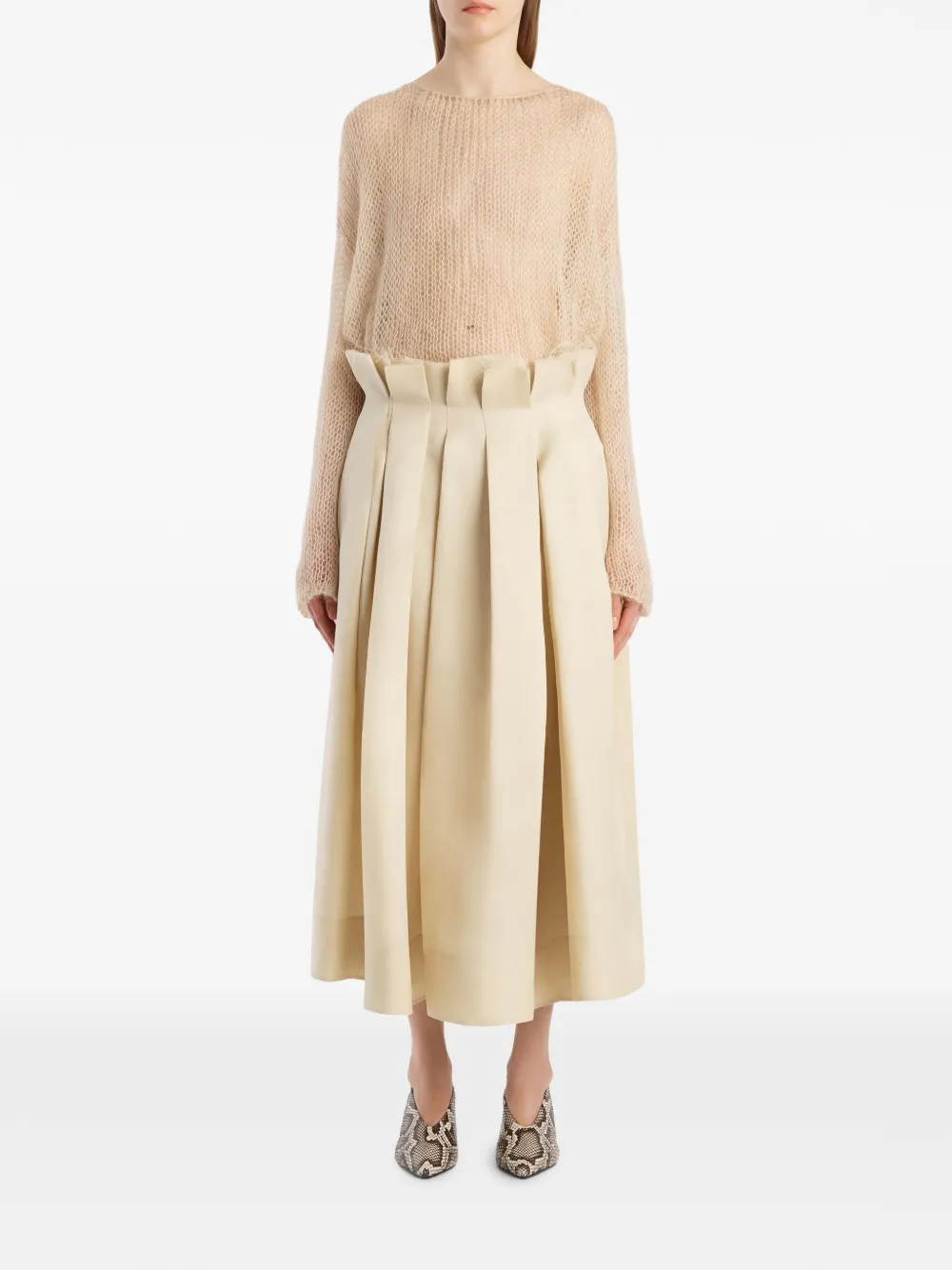 KHAITE Wendy trui Beige