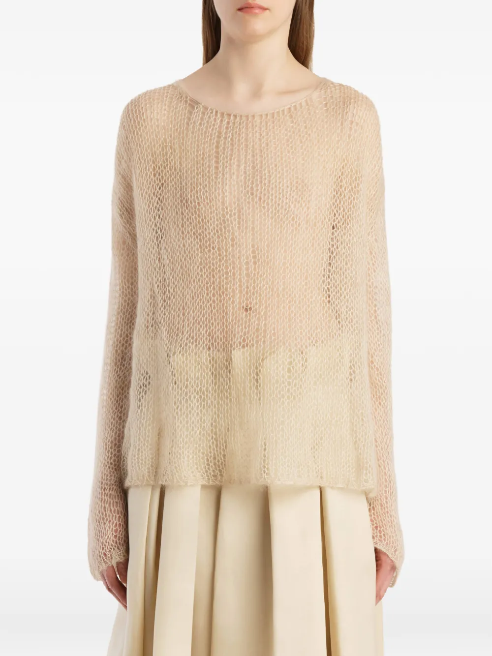 KHAITE Wendy trui Beige