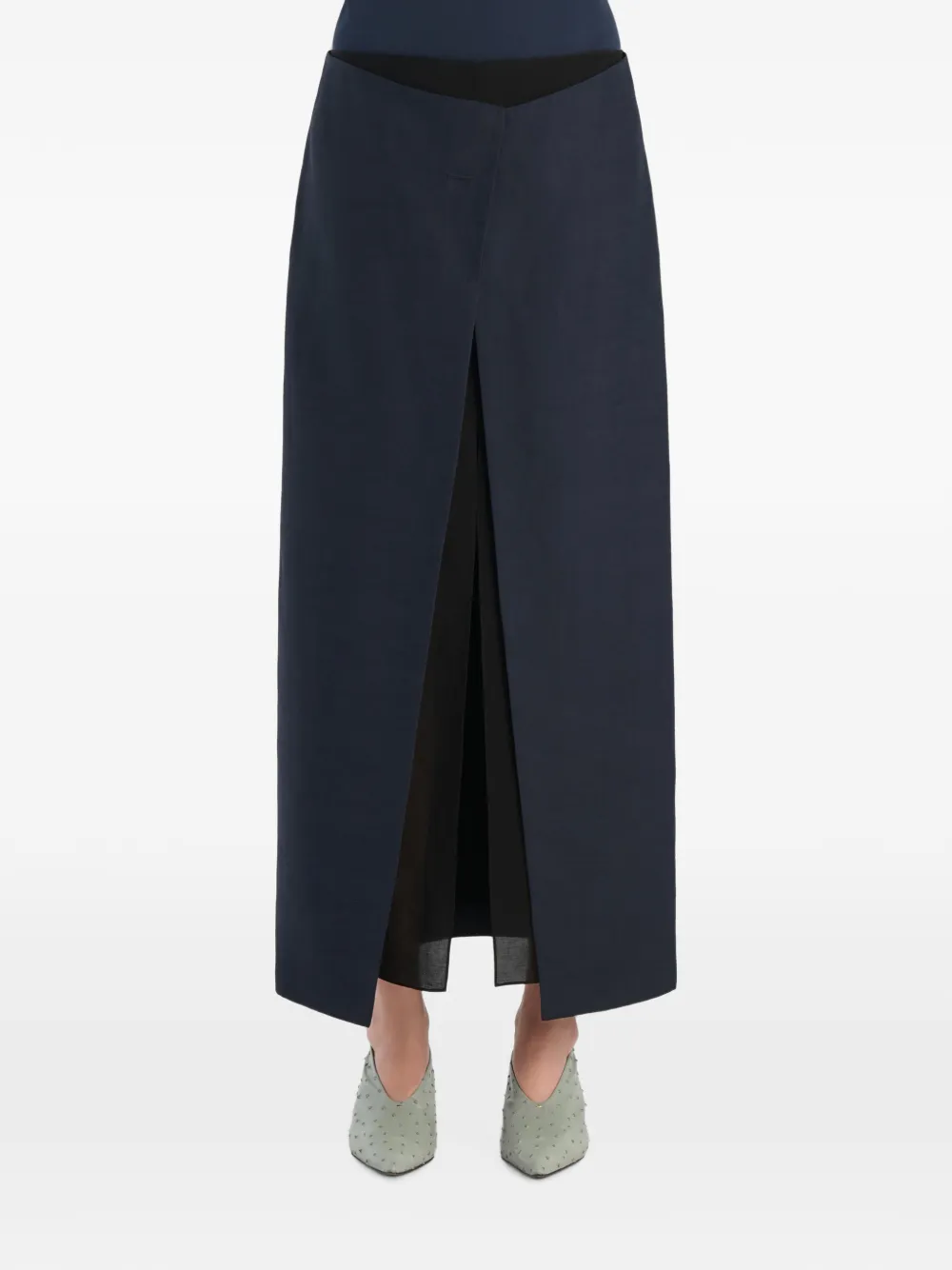 KHAITE Tal maxi-rok Blauw