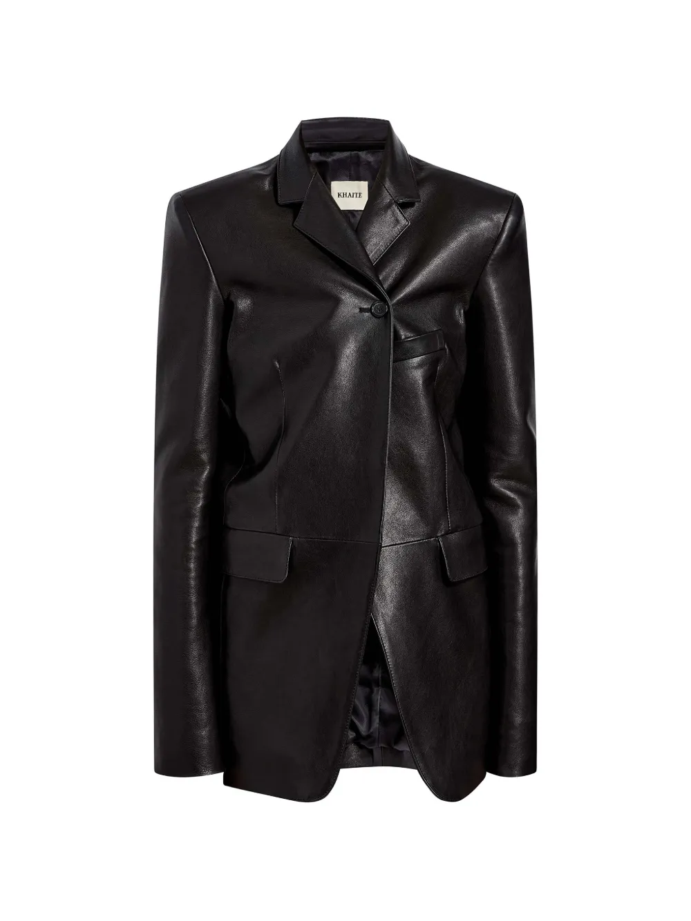 KHAITE Sarmine Jacke aus schwarzem Leder