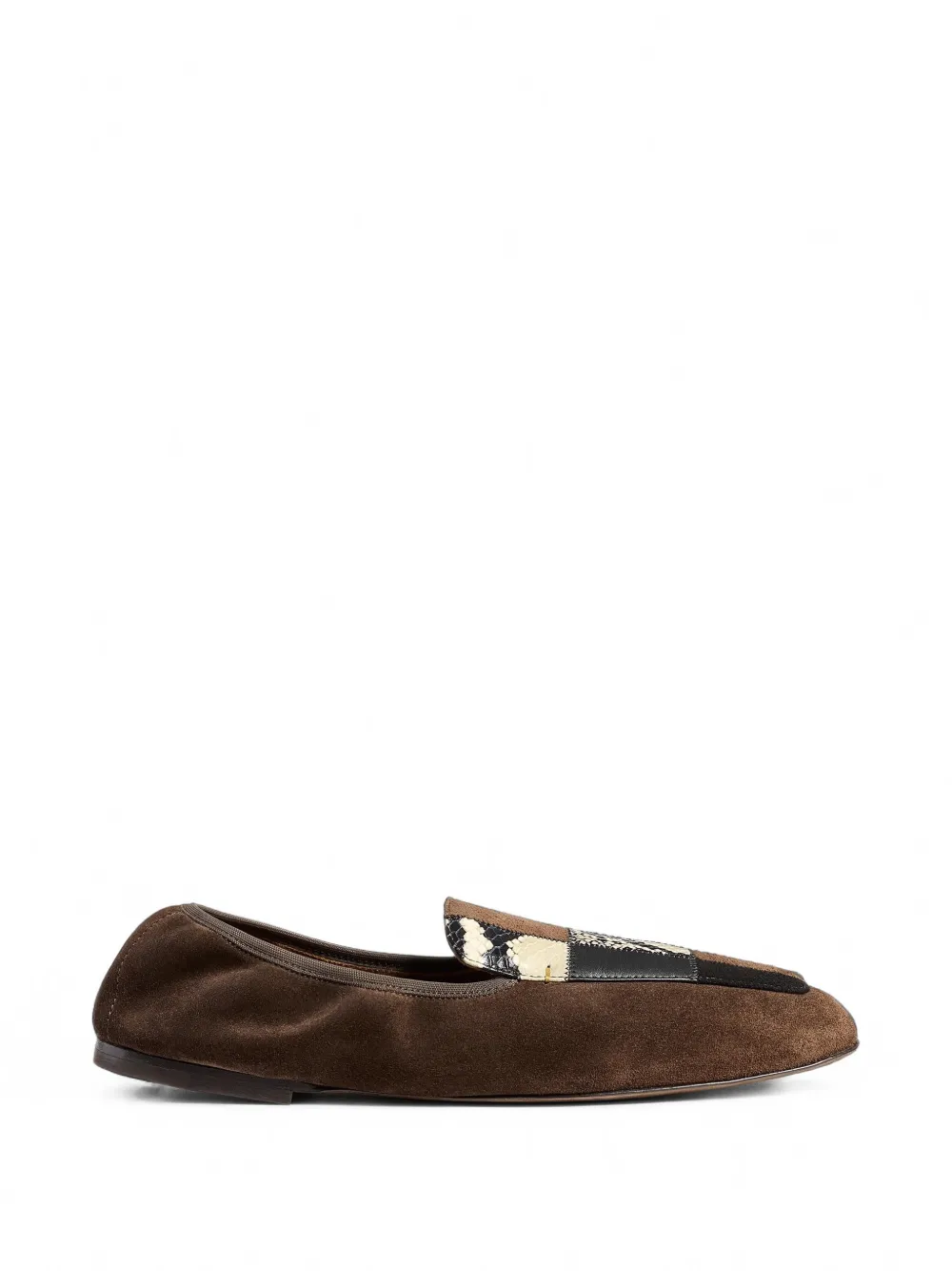 KHAITE Zoe Patchwork ballet flats
