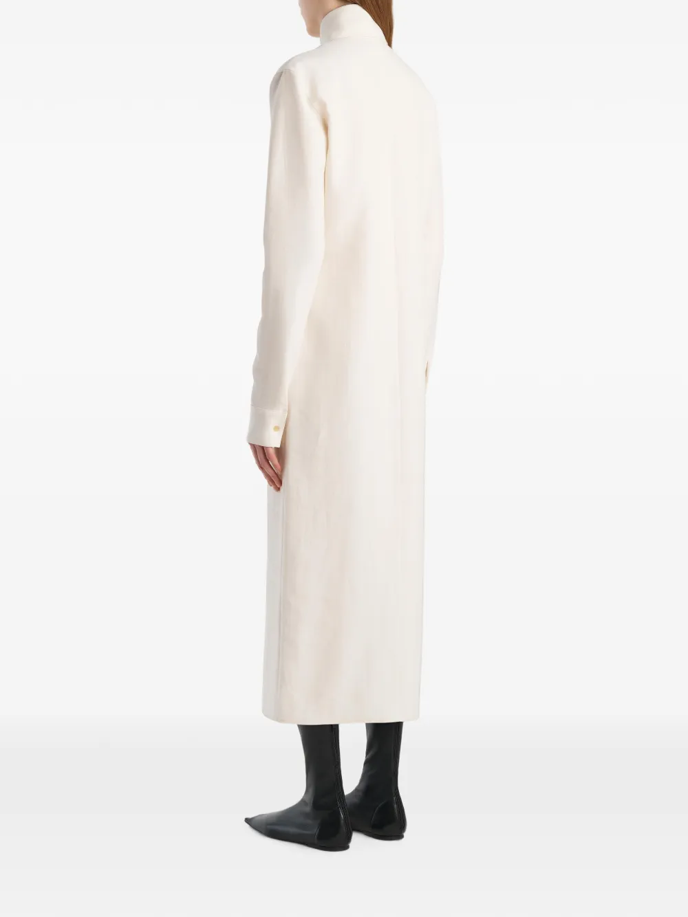 KHAITE Ivanna jurk Beige