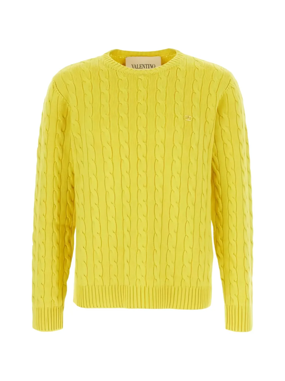 Valentino Garavani cashmere cable-knit pullover with VLogo