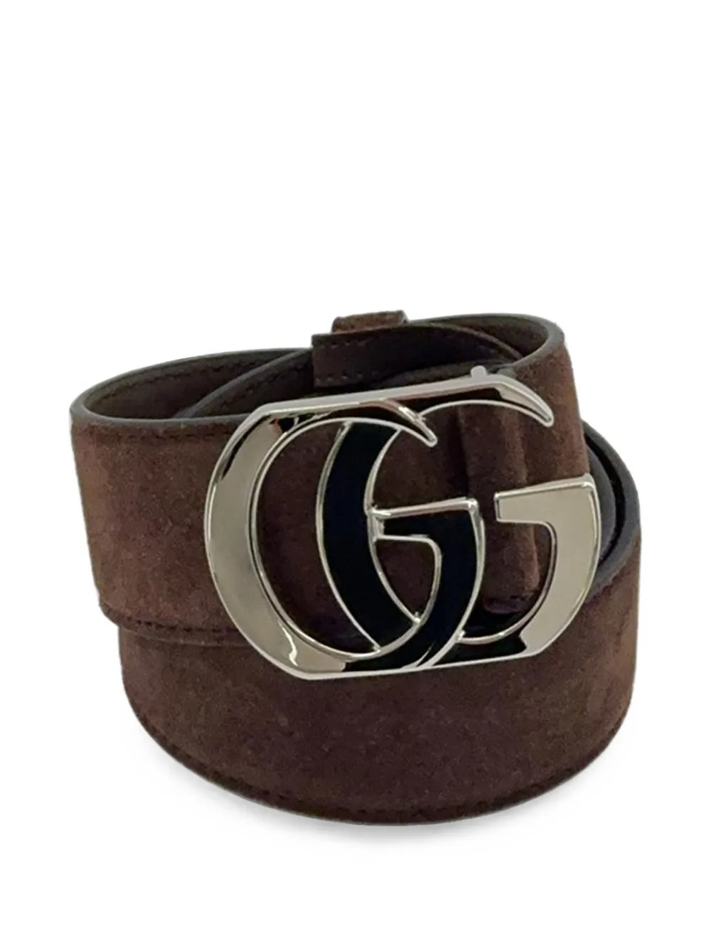 Gucci Cut GG marmont belt - Brown