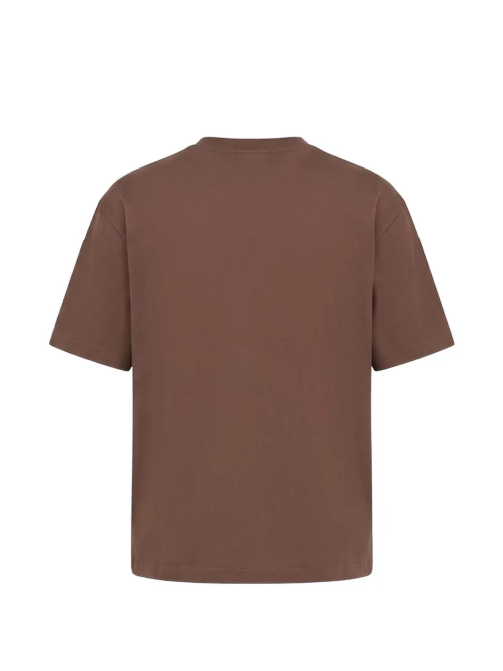 Marni Bruin katoenen T-shirt met planeet-print